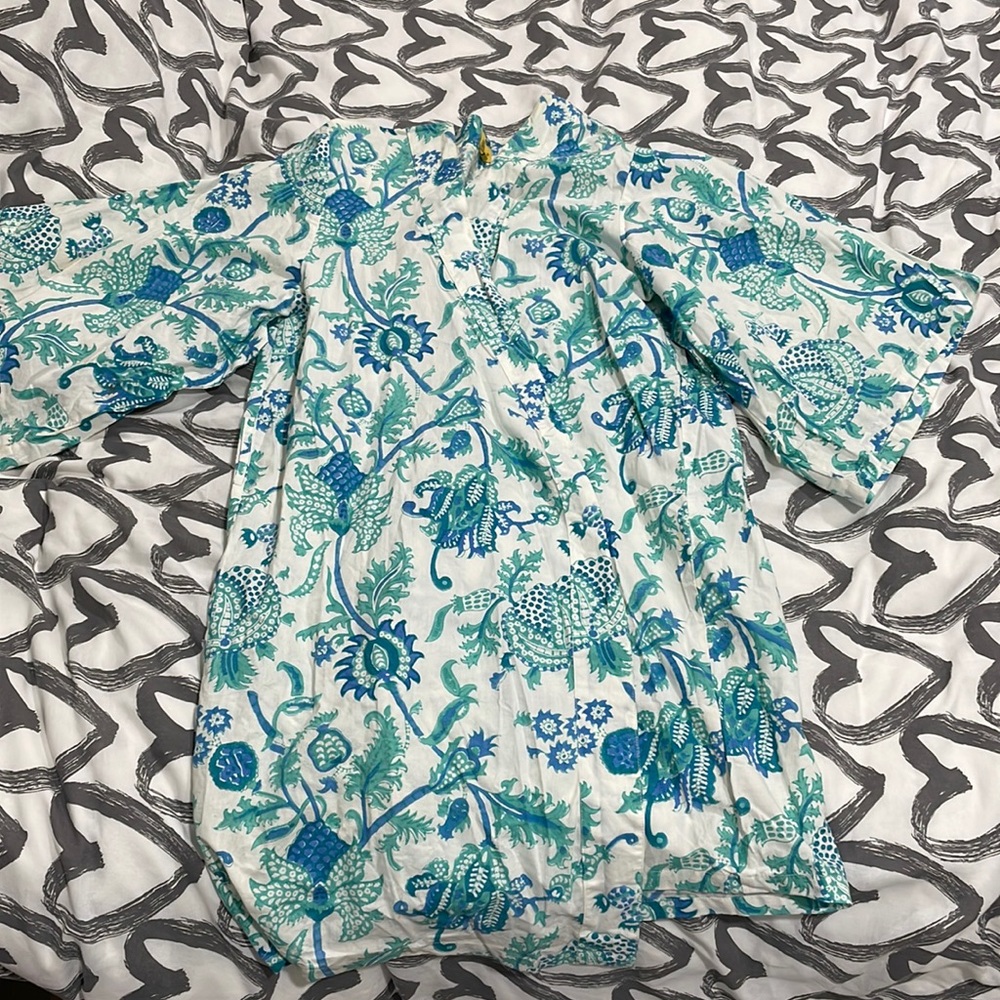 Cotton robe, no belt